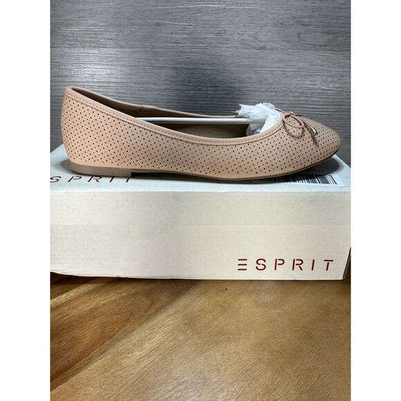 EASY SPIRIT Womens Beige Padded Orly Round Toe Slip On Flats Shoes 7.5 - Picture 1 of 8